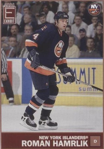 2003-04 Pacific Exhibit - Roman Hamrlik #93