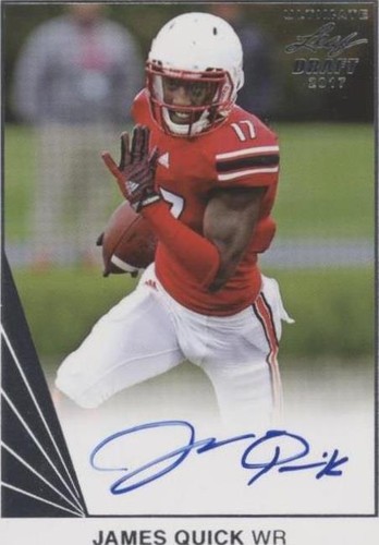 2017 Leaf Ultimate Draft James Quick #UBA-JQ1