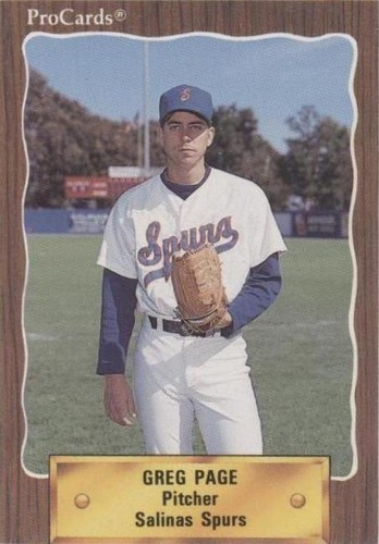 1990 ProCards Minor League - Greg Page #2714