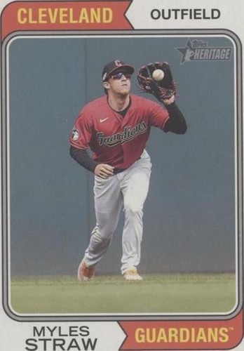 2023 Topps Heritage - Myles Straw #166