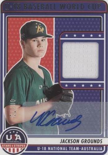 2023 Panini USA Baseball Stars & Stripes - Jackson Grounds #U18-JG