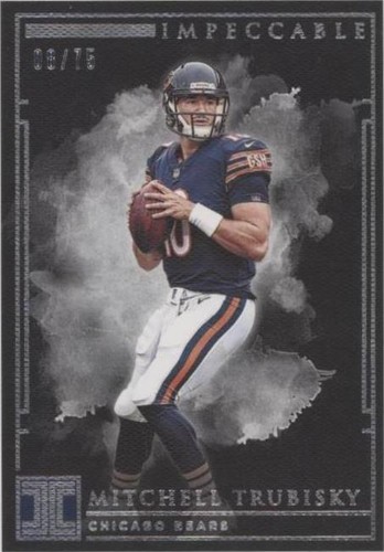 2019 Panini Impeccable Mitchell Trubisky #63