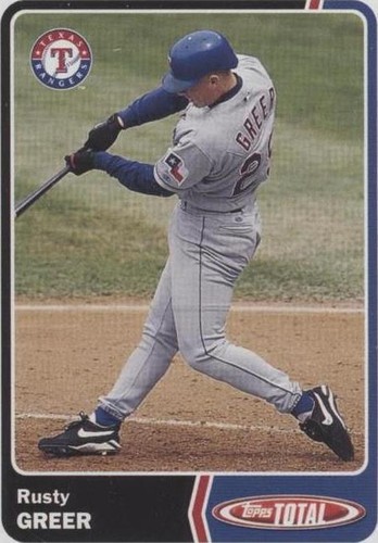 2003 Topps Total - Rusty Greer #162