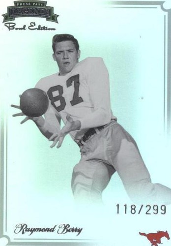 2008 Press Pass Legends Bowl Edition Raymond Berry #67