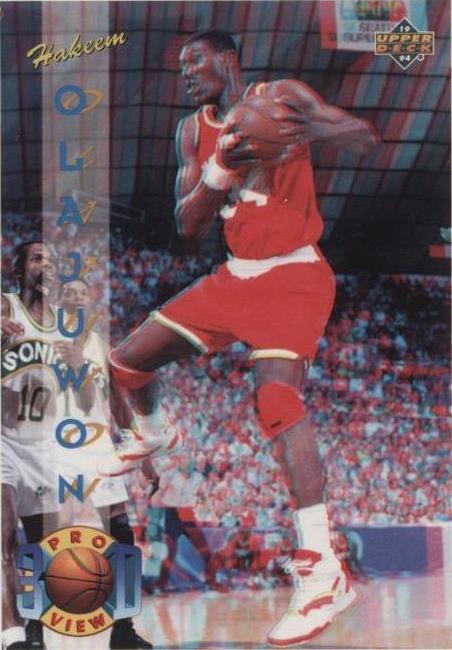 1993-94 Upper Deck Pro View 3D - Hakeem Olajuwon #24