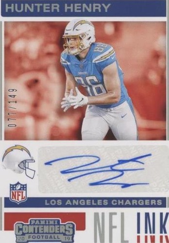2019 Panini Contenders Hunter Henry #NI-HH