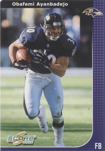 2002 Score Obafemi Ayanbadejo #16