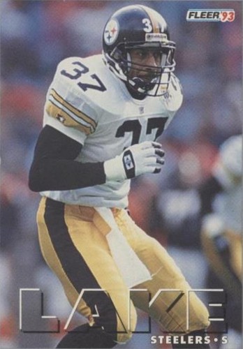 1993 Fleer Game Day #37 Carnell Lake card, Pittsburgh 1993 Fleer Game Day #37 Carnell Lake card, Pittsburgh