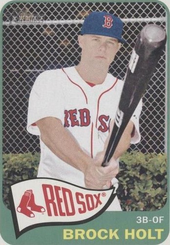 2014 Topps Heritage High Number - Brock Holt #H574
