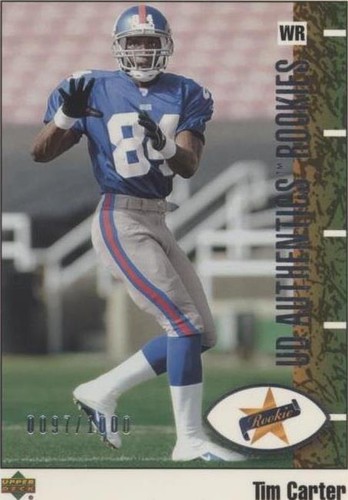 2002 UD Authentics Tim Carter #123