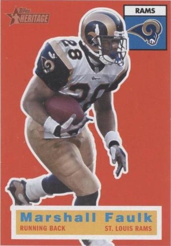 2001 Topps Heritage Marshall Faulk #50