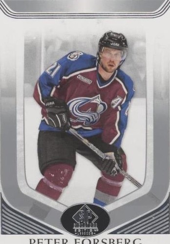 2020-21 Upper Deck SP Signature Edition Legends - Peter Forsberg #310