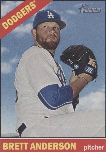 2015 Topps Heritage High Number - Brett Anderson #696