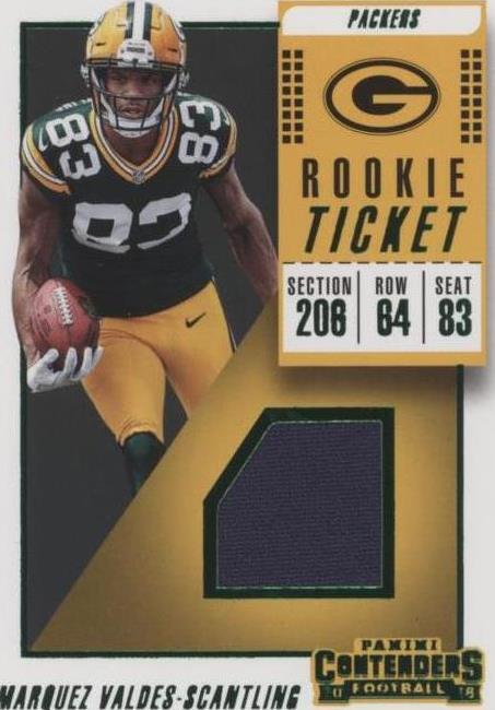 2018 Panini Contenders Marquez Valdes-Scantling #RTS-40