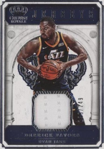 2017-18 Panini Crown Royale - Derrick Favors #JSY-DFA