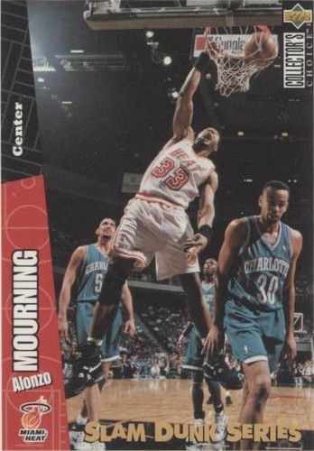 1996-97 Upper Deck Collector's Choice Nestlé Slam Dunk Series - Alonzo Mourning #37