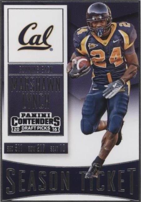 2016 Panini Contenders Draft Picks Marshawn Lynch #71