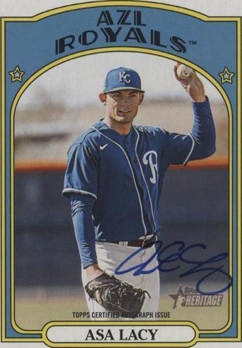 MLBカード　ASA LACY 99シリ 2021 Heritage Minor League Edition 1972 Topps Pack Cover