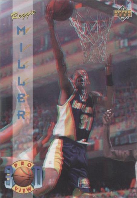 Upper Deck Pro View 1993-94 3D - Reggie Miller #5