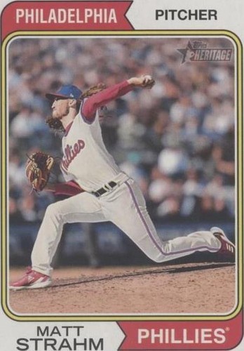 2023 Topps Heritage - Matt Strahm #373
