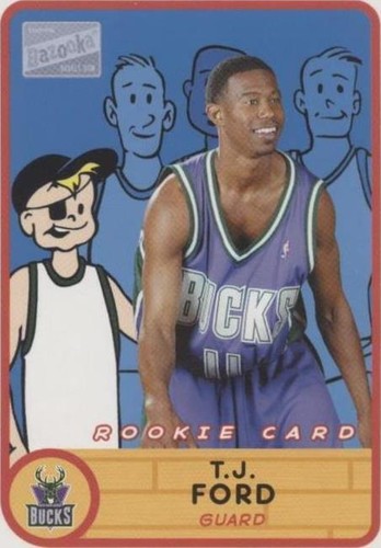 2003-04 Bazooka Parallel #260B T.J. Ford Milwaukee Bucks | eBay