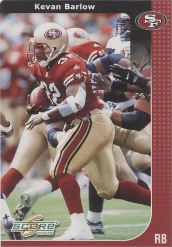2002 Score Kevan Barlow #198