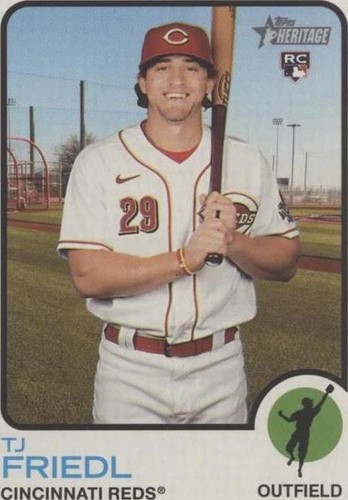 2022 Topps Heritage - T.J. Friedl #98