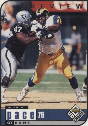 1998 Upper Deck UD Choice Preview Orlando Pace #150