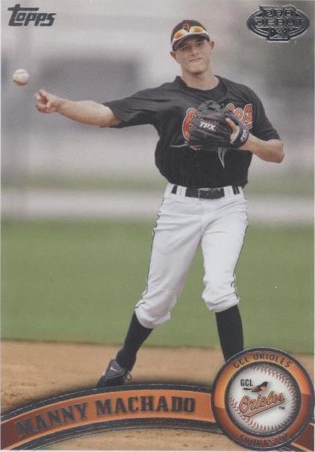2011 Topps профессиональный дебют - Мэнни Мачадо #75