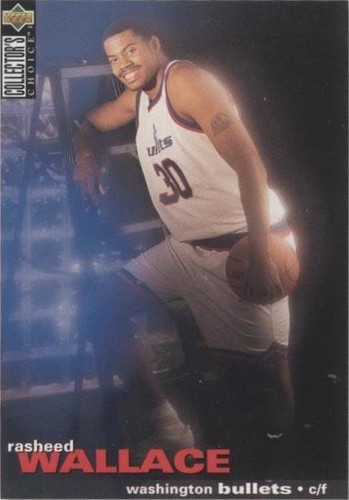 1995-96 Upper Deck Collector's Choice International English II - Rasheed Wallace #109