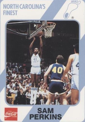 1989-90 Collegiate Collection/Coca-Cola North Carolina's Finest - Sam Perkins #35