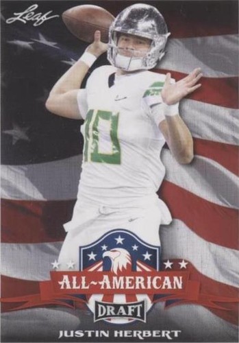 2020 Leaf Draft Justin Herbert #63