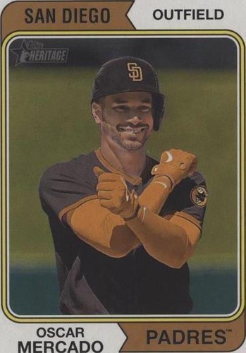 2023 Topps Heritage High Number - Oscar Mercado #715