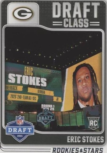 Eric Stokes Green Bay Packers 7-Card Panini Rookie Lot 2021