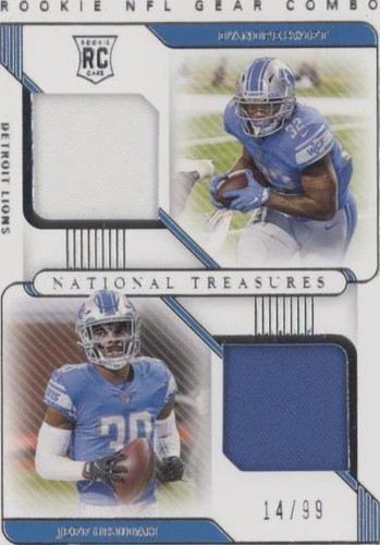2020 Panini National Treasures D'Andre Swift Jeff Okudah #RG-DL
