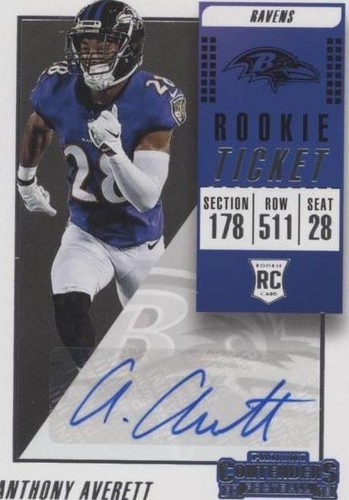 2018 Panini Contenders Anthony Averett #177