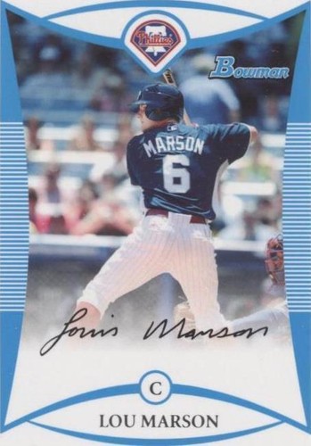 2008 Bowman Draft Picks & Prospects - Lou Marson #BDPP94