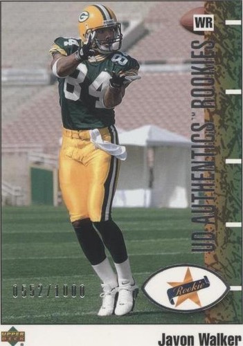 2002 UD Authentics Javon Walker #112