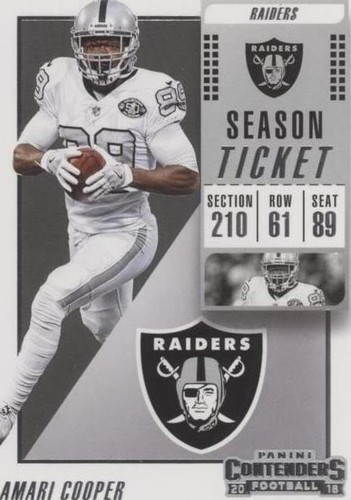 2018 Panini Contenders Amari Cooper #25