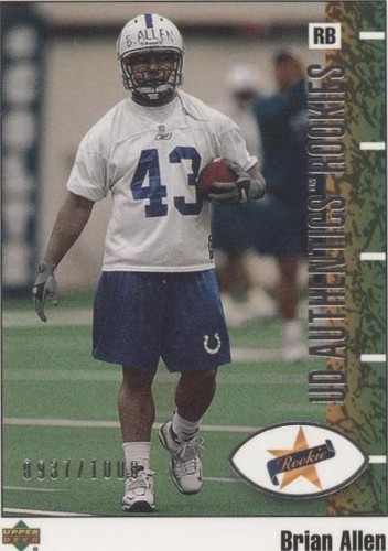 2002 UD Authentics Brian Allen #116