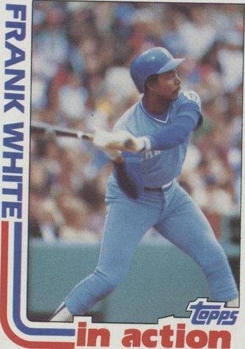 1982 Topps - Frank White #IN-ACTION