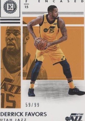 2017-18 Panini Encased - Derrick Favors #70