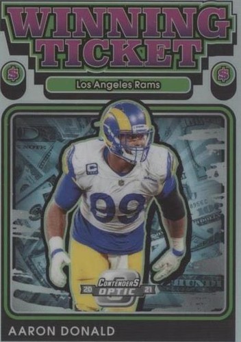 2021 Panini Contenders Optic Aaron Donald #WT19