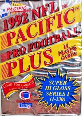 1992 NFL Pacific Plus Pro Football Cards Series 1 New SEALED PACK