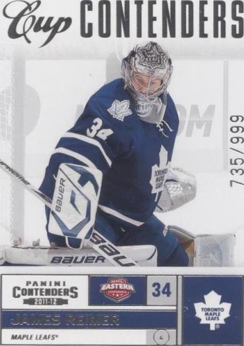 2011-12 Panini Playoff Contenders - James Reimer #141