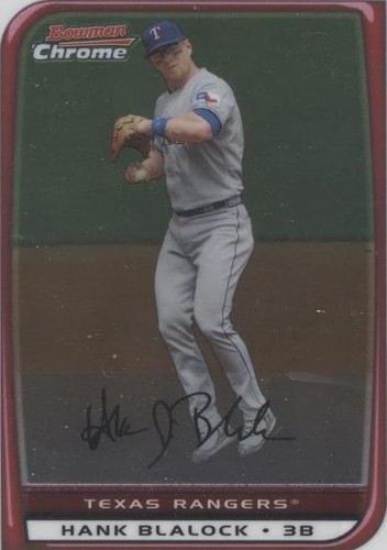 2008 Bowman Chrome - Hank Blalock #161
