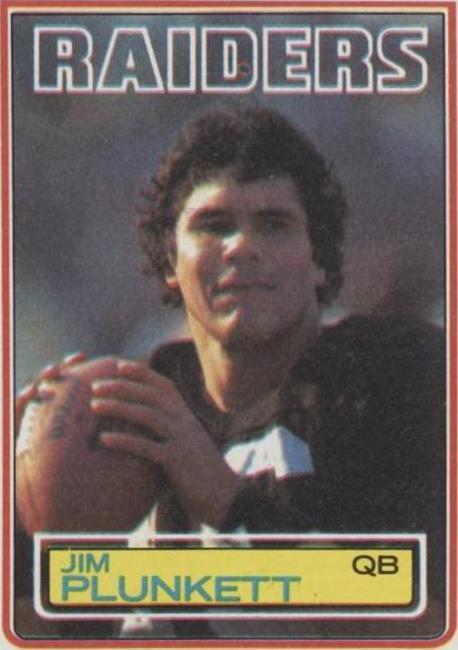 1983 Topps Jim Plunkett #307