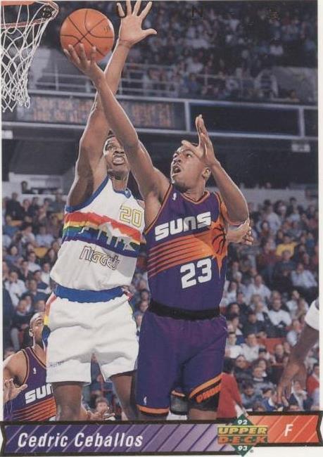 Cubierta superior 1992-93 - Cedric Ceballos #383