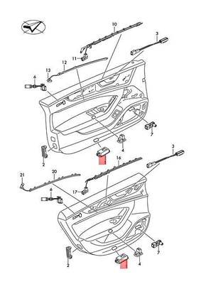 Genuine AUDI Audi Rs5 Coupe Sportb. Led Light With ''Audi Sport'' Logo 4S0947409