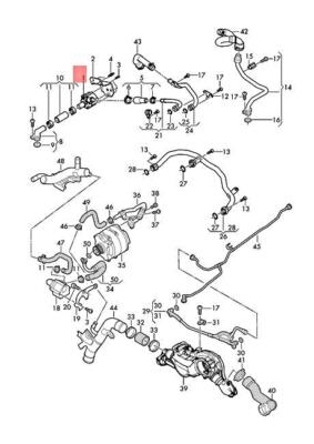 Genuine AUDI VW A4 allroad quattro Avant S4 A4L Coolant Pump 06H121601M